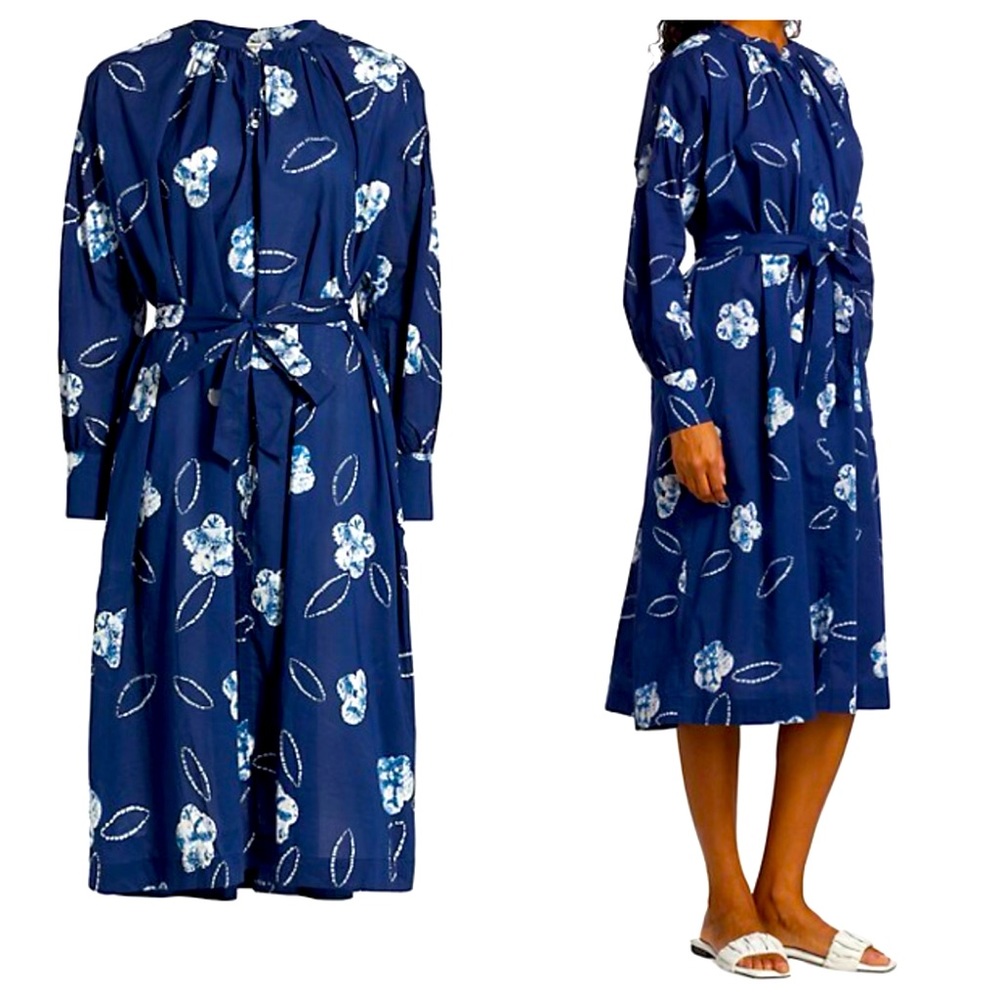 Midi Dress In Blue by BAUM UND PFERDGARTEN